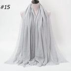 Wholesale Polyester Scarves: 105 Colors, 10-Day Lead, 90x180cm | Spring/Summer Women's Fashion