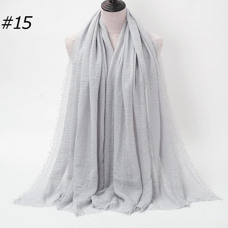 Wholesale Polyester Scarves: 105 Colors, 10-Day Lead, 90x180cm | Spring/Summer Women's Fashion