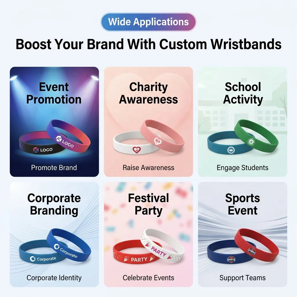 Christmas Silicone Wristbands 100 pcs | Custom Logo