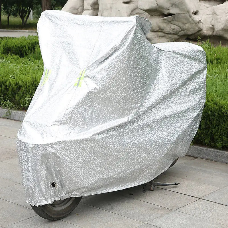 Custom Waterproof Motorcycle Cover with Lock Hole | MOQ 1 Pc