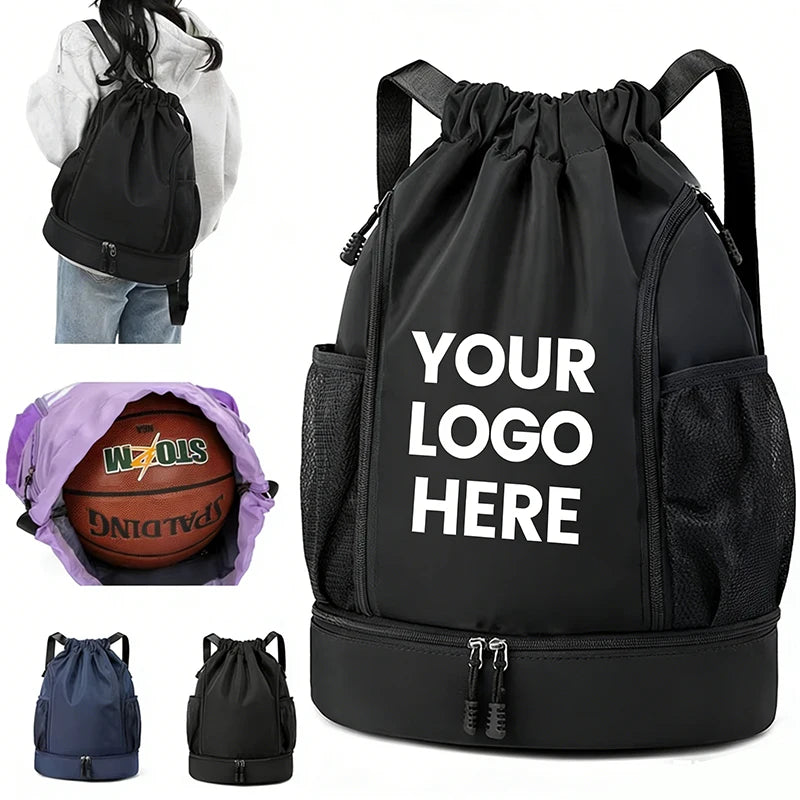 Custom Oxford Drawstring Backpack with Logo | Bulk