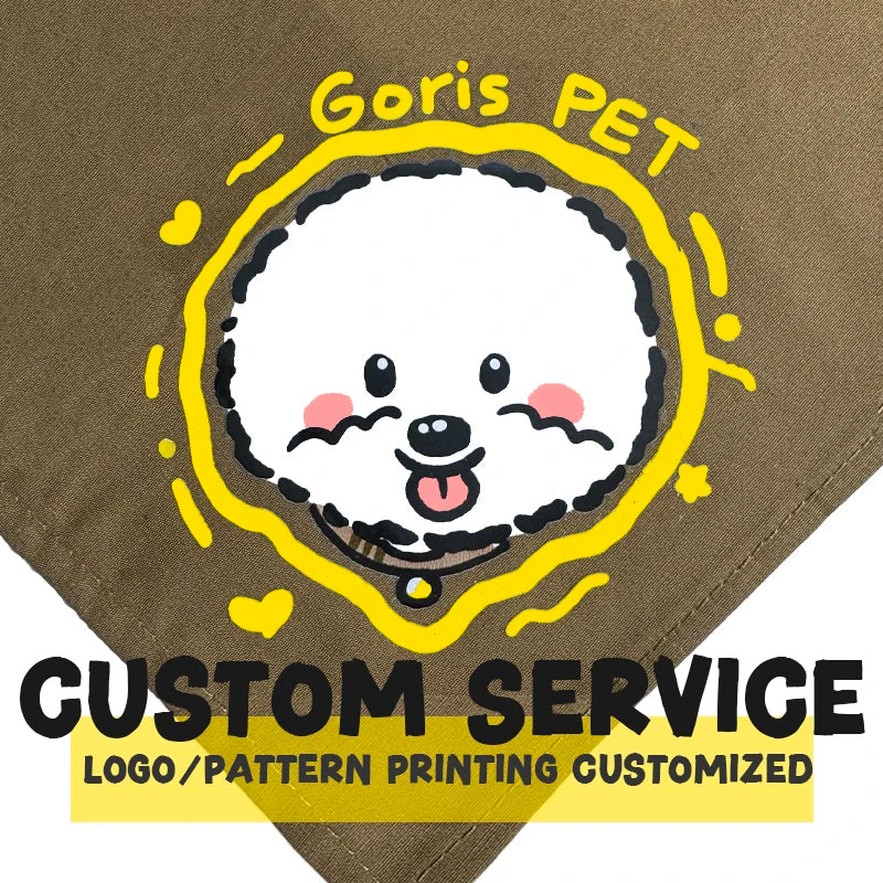 Pet Triangular Bandanas — 15 Colors, 2 Pcs MOQ, Sublimation Printing