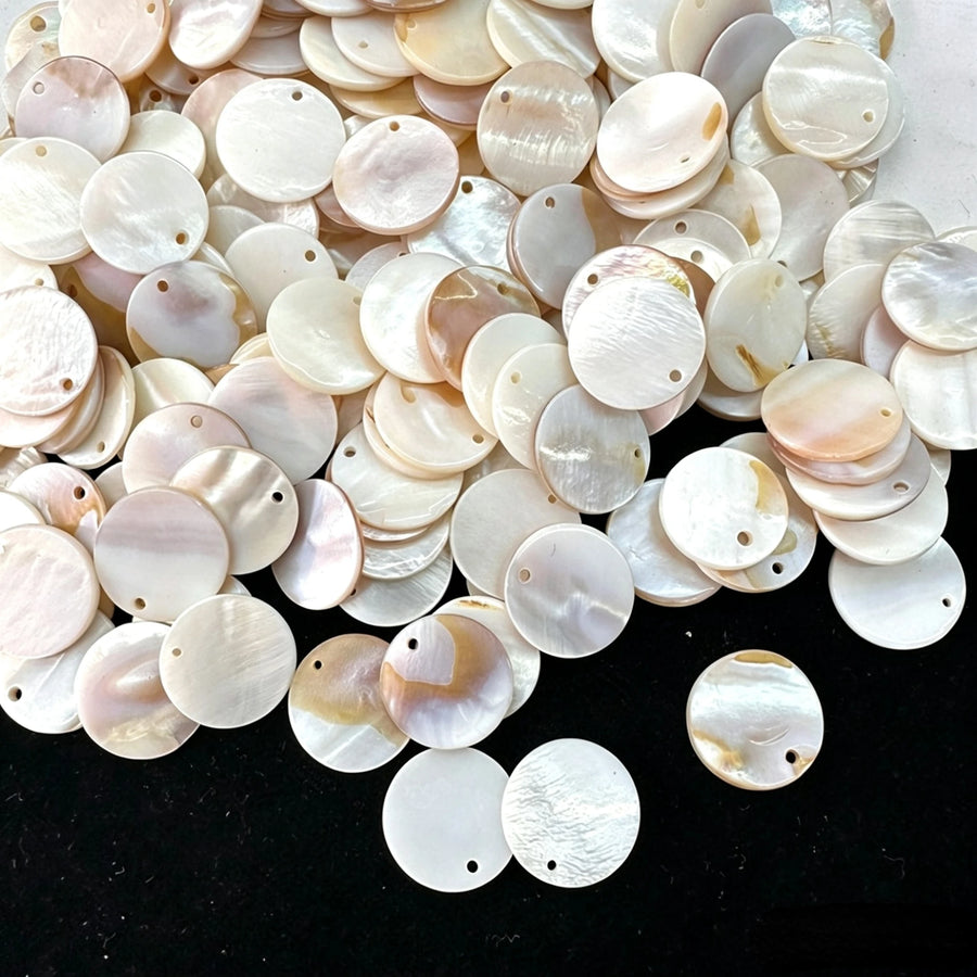 Natural Shell Pendants for Jewelry Making | Round Polished | Wholesale