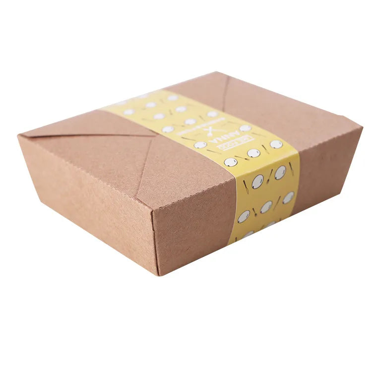 Food-Grade Kraft Takeaway Boxes | 1,000 Pcs MOQ, 5 Sizes | Stamping/Embossing