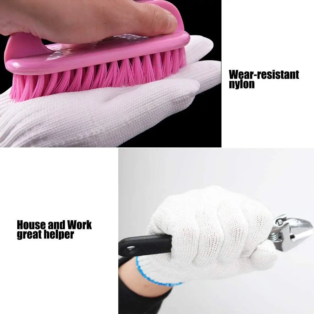 Custom Cotton Work Gloves with Printing | Bulk MOQ 8 Pairs