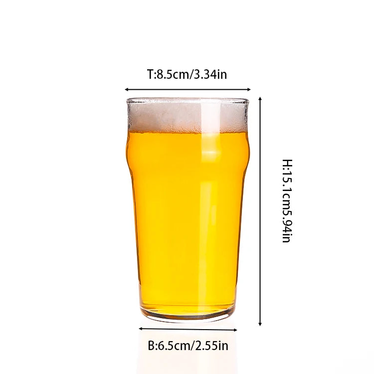 Custom Hand Blown Crystal Beer Mugs Wholesale | Logo Pint Glasses 48 MOQ