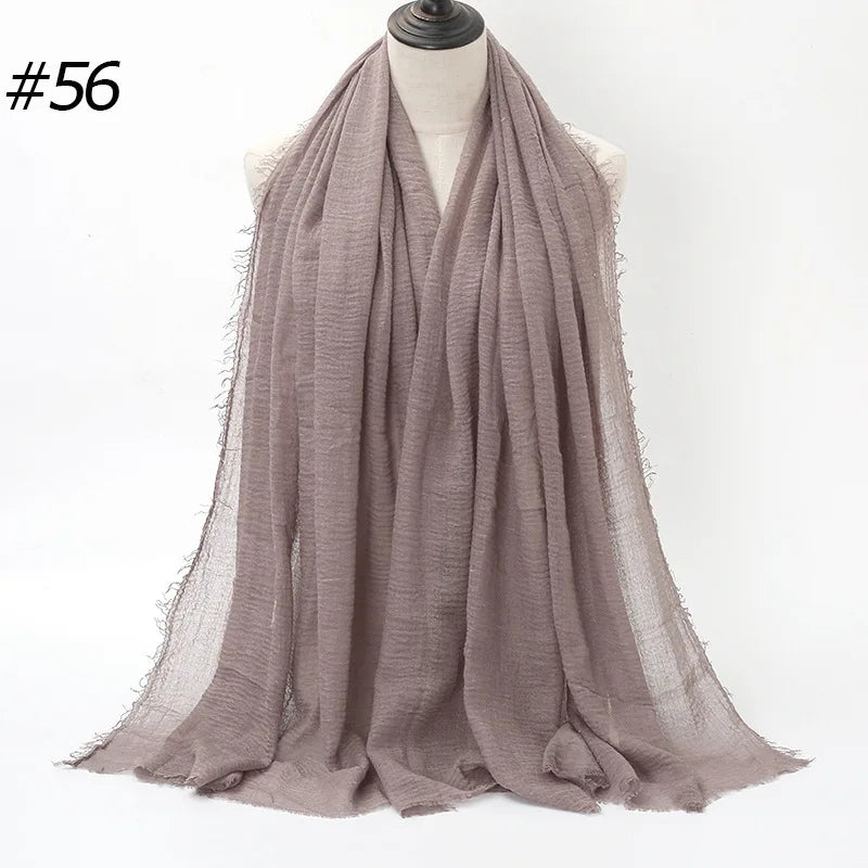 Wholesale Polyester Scarves: 105 Colors, 10-Day Lead, 90x180cm | Spring/Summer Women's Fashion