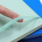A5 Hardcover PU Leather Notebook with Elastic Band for Daily Writing, Office and Custom Logo