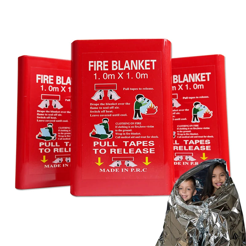 Custom Fire Blanket 550°C | 100 Pcs MOQ CE EN1869 Fiberglass
