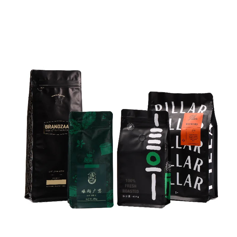 Custom Coffee Bags with Valve | Bulk MOQ 5,000