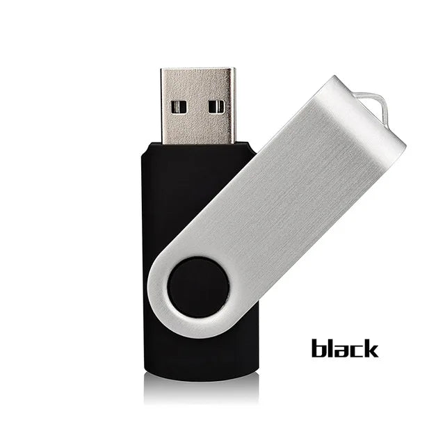 Custom USB Drive 4GB-128GB | 100 Pcs MOQ Swivel Promotional Flash Drive