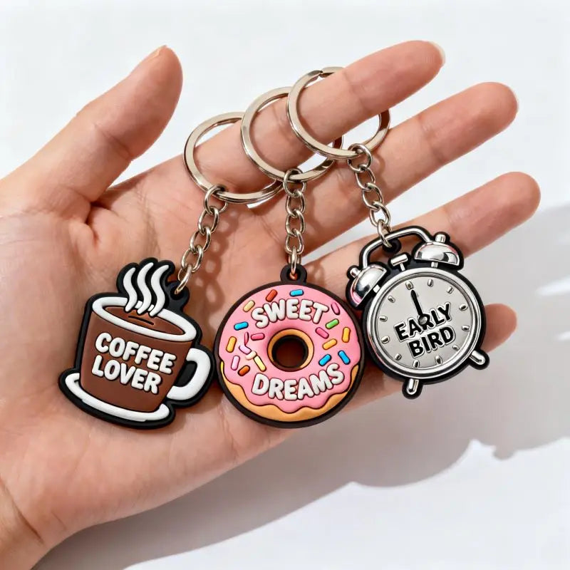 Manufacturer Free Sample High Quality Directly Sell Wholesale Business Advertisement Gifts Silicone Soft Rubber Pvc Keychains