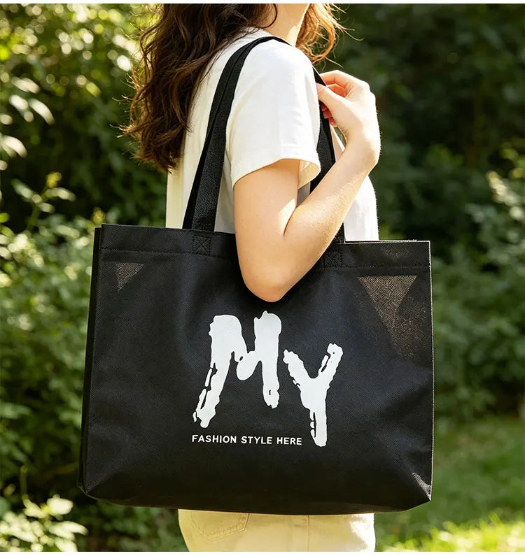 Custom Non-Woven Tote Bags | 8-10KG Capacity | 100 MOQ | 10-Day Lead
