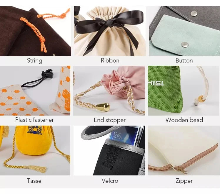 Custom Velvet Drawstring Pouch for Jewelry | Hot Stamping & Low MOQ 100