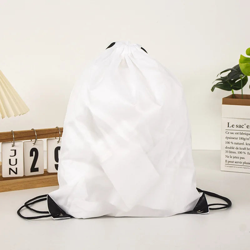 Custom Microfiber Synthetic Leather Drawstring Bag: Waterproof, Thermal Print Logo, MOQ 50 for Gym & Camping