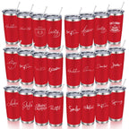 20oz Powder Coated Stainless Steel Tumbler with Lid and Straw Hole for Coffee, Travel and Laser Engraving
