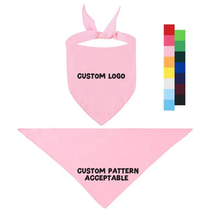 Pet Triangular Bandanas — 15 Colors, 2 Pcs MOQ, Sublimation Printing