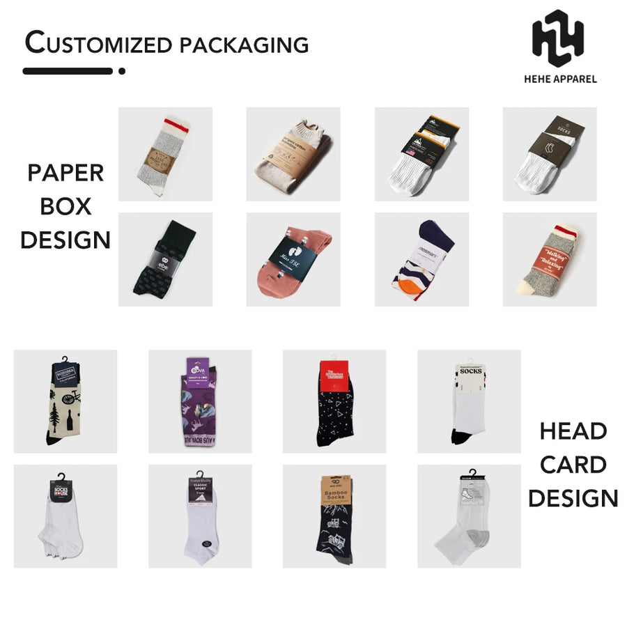 Custom Jacquard Logo Socks | 86% Cotton Crew Socks