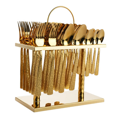 Royal Design Stainless Steel Flatware | Gold Cutlery Sets
