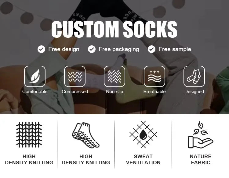 Custom Running Socks with Logo | Nylon Compression | MOQ 500