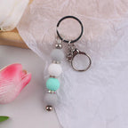Custom DIY Beadable Keychain Kit | Metal Bars & Silicone Beads | MOQ 10
