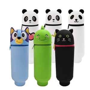 Custom Silicone Pen Holder with Logo | LFGB Certified, Foldable Animal Shape, 500 MOQ