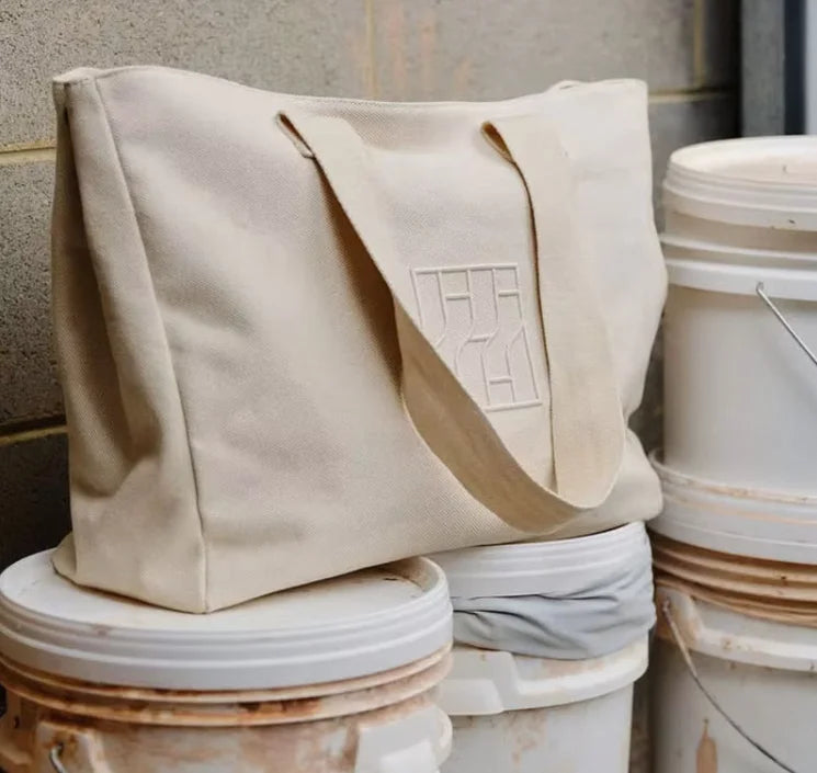 Custom Oversized Canvas Tote Bag — 100 MOQ, Embroidery, 7-Day Lead