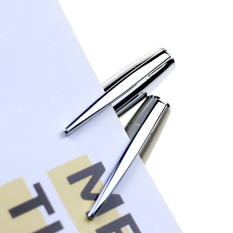 Stainless Steel Promotional Pens: 500 MOQ, 25-Day Lead, 1.0mm | Laser Engraved Ballpoint Gifts