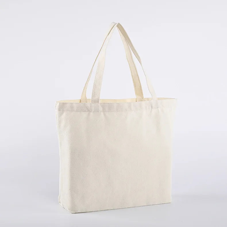 Custom Cotton Canvas Tote Bag with Logo | 500 MOQ | 1-5mm