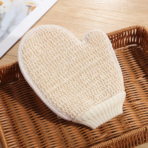Natural Fiber Exfoliating Gloves | REACH/CA65 | MOQ 1 | 7-Day Lead Time