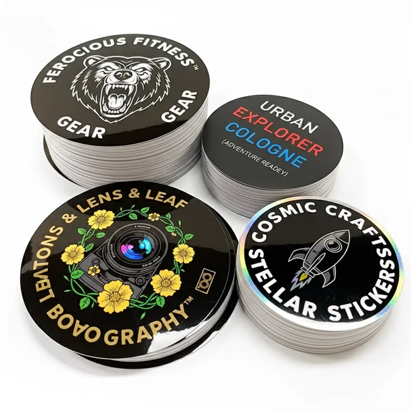 Custom Waterproof Vinyl Stickers | 100 Pcs MOQ UV Printing Die-Cut