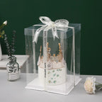 Transparent PET Cake Box | Tall Clear Display Box | Wholesale Bakery Packaging