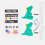 Custom Plush Toys with Logo – 2-Piece Sample, EN71/ASTM Certified