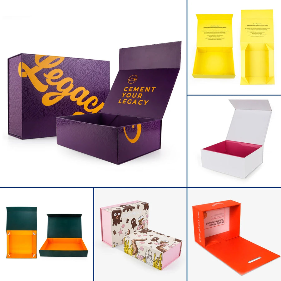 Custom Luxury Rigid Gift Box with Magnetic Closure | 500 MOQ, Matte Finish, Recycled