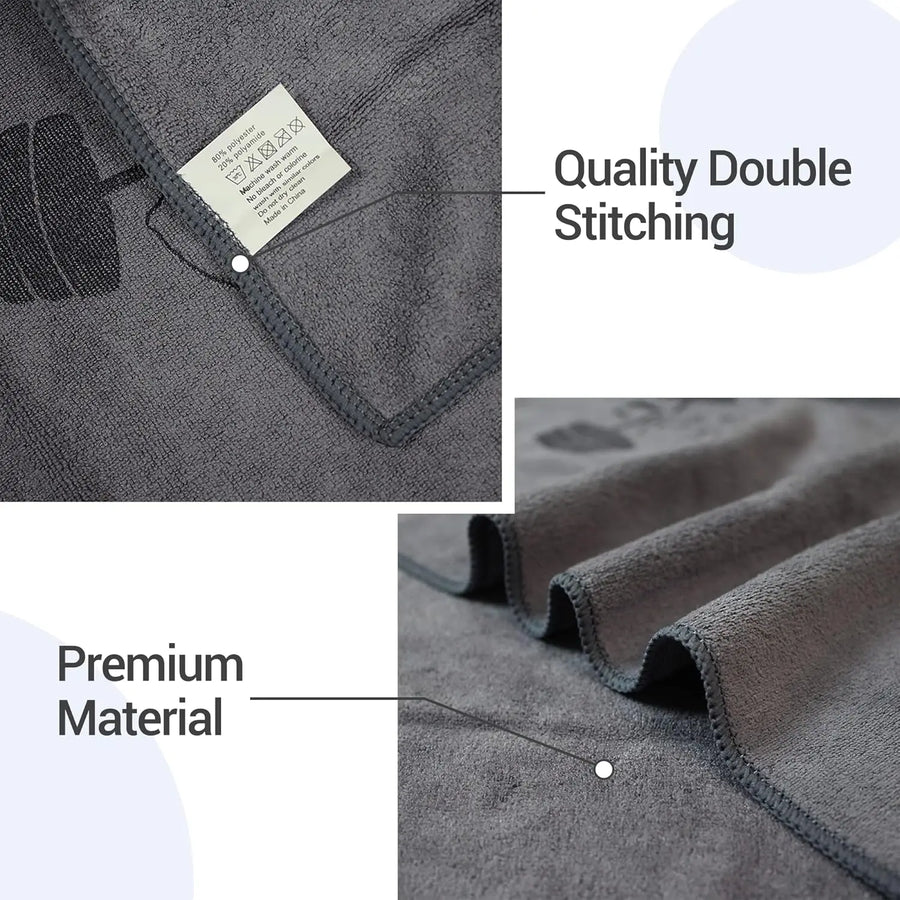 Custom Size Microfiber Quick-Drying Sport Gym Towel with Logo – 400gsm for Fitness, Swimming & Camping