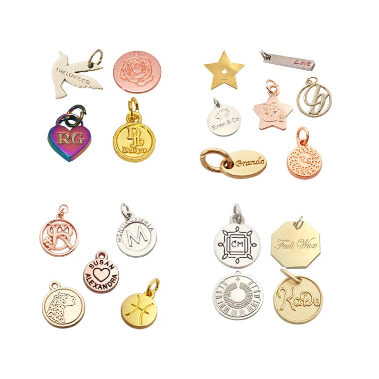 Custom Die-Cast Metal Pendant Charms with Logo | MOQ 100 Pieces