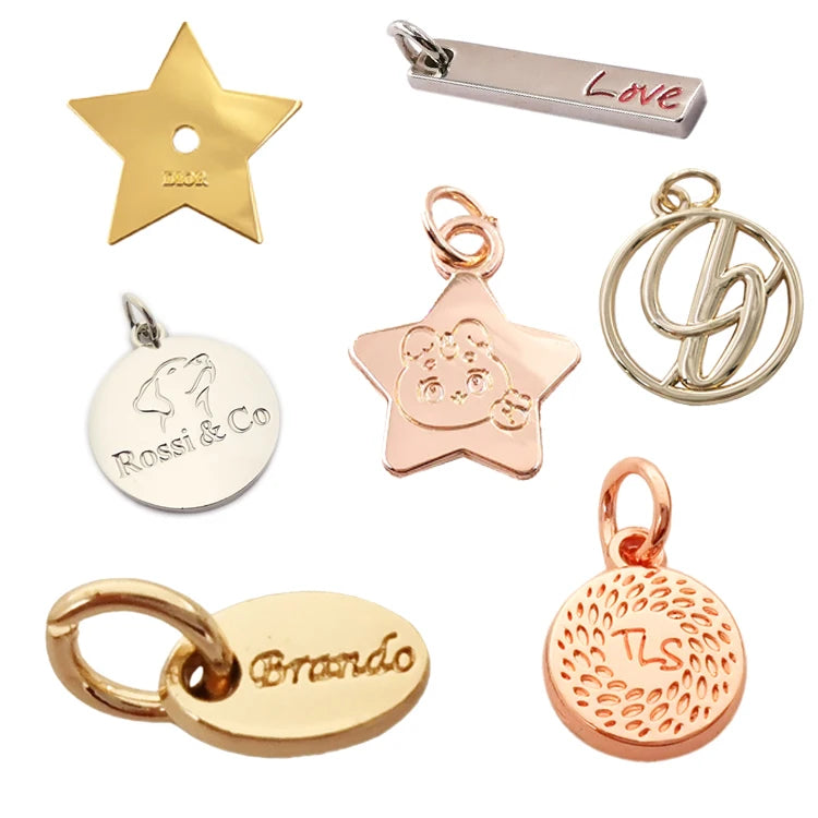 Custom Die-Cast Metal Pendant Charms with Logo | MOQ 100 Pieces