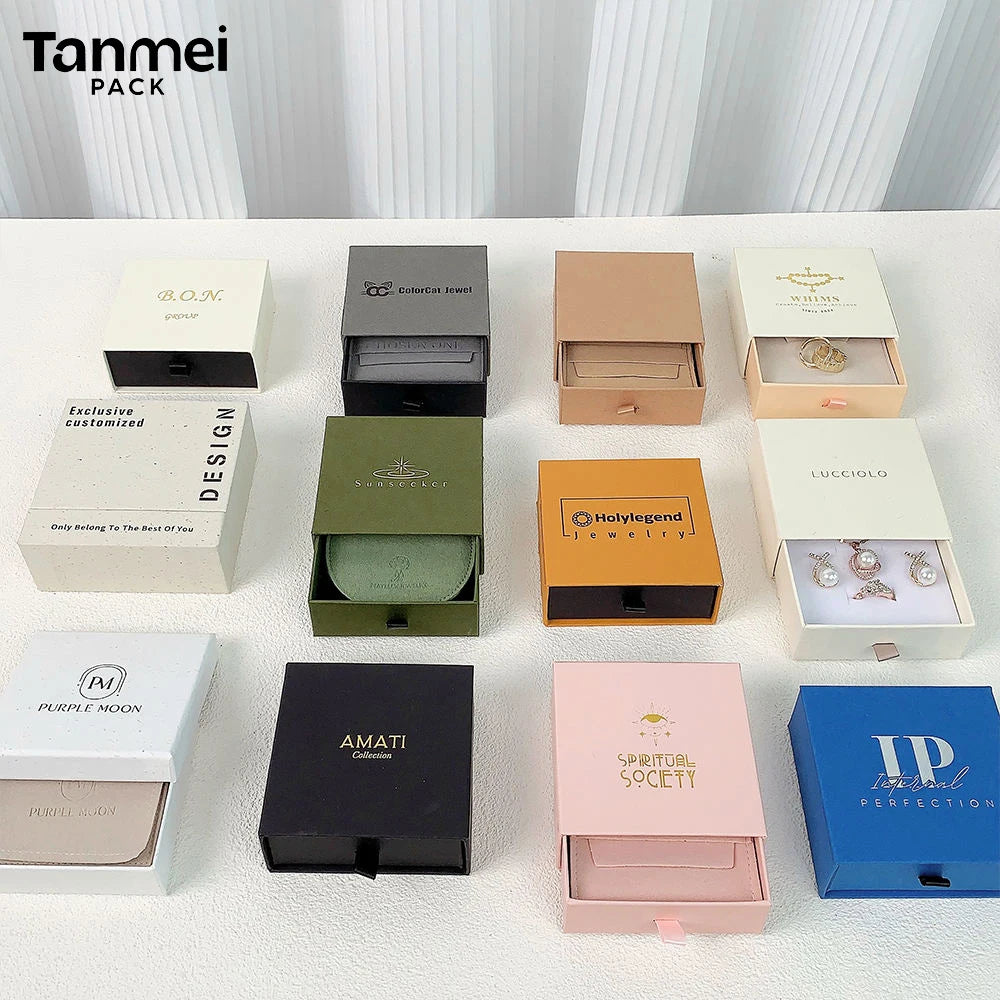 Custom Sliding Jewelry Box | Velvet Lining | 100 MOQ | 15-Day Lead