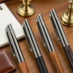 Custom Wooden Ballpoint Pens with Logo | Eco-Friendly Promotional
