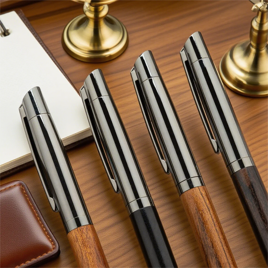 Custom Wooden Ballpoint Pens with Logo | Eco-Friendly Promotional