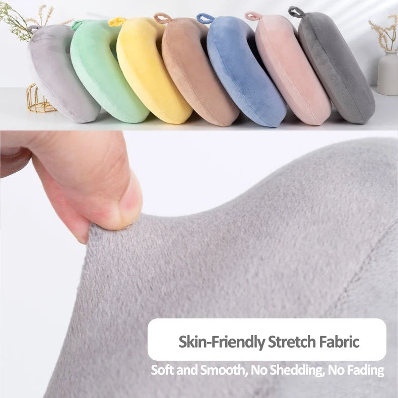 Custom Slow Rebound Memory Foam U Shaped Neck Travel Pillow