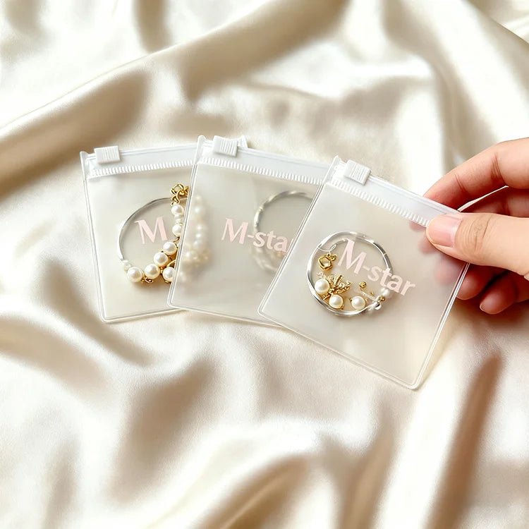 Custom PVC Ziplock Jewelry Bags Wholesale | 500 MOQ 31-Day Lead