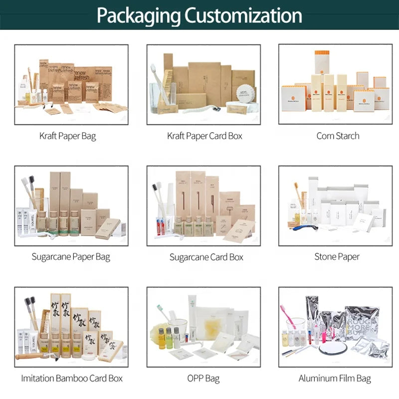 Custom 5-Star Hotel Amenity Kits with Logo – 10,000 MOQ, ISO/GMPC