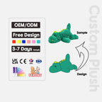 Custom Plush Toys with Logo – 2-Piece Sample, EN71/ASTM Certified