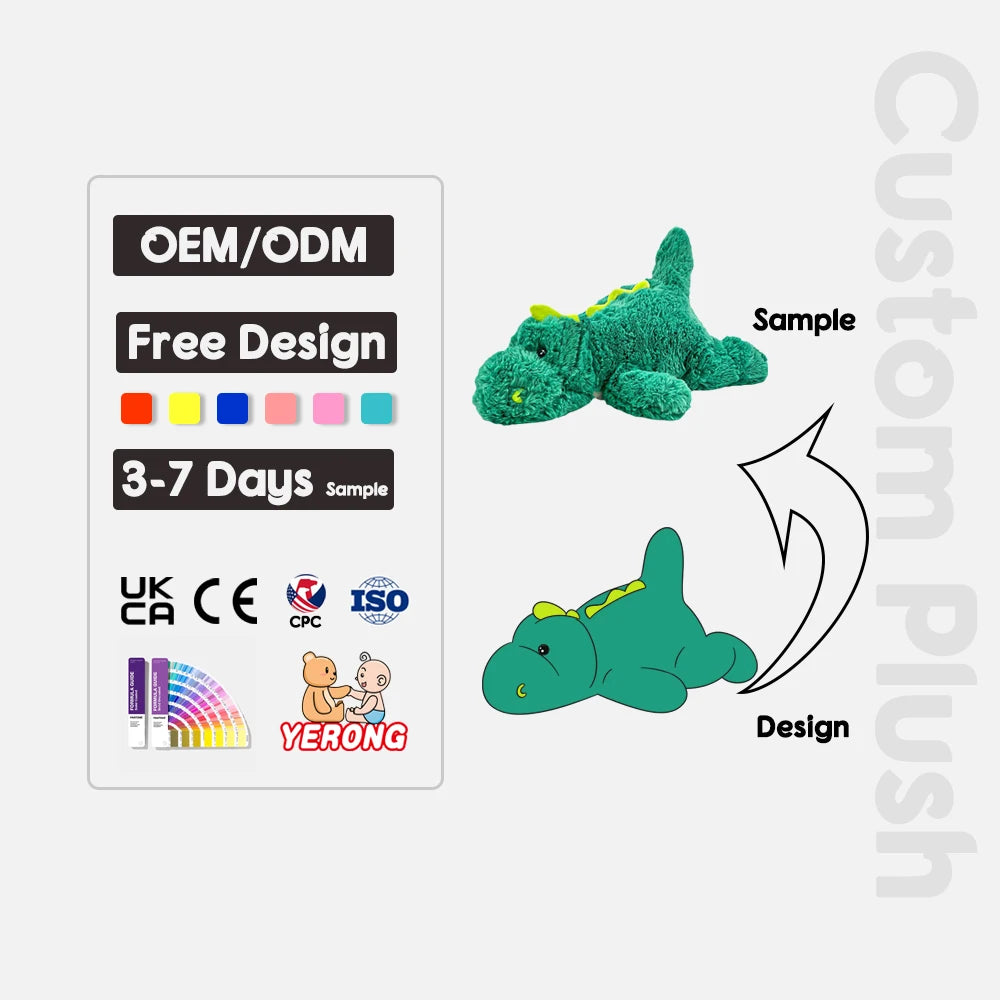 Custom Plush Toys with Logo – 2-Piece Sample, EN71/ASTM Certified