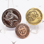 Custom Metal Challenge Coin with 3D Antique Gold | MOQ 10