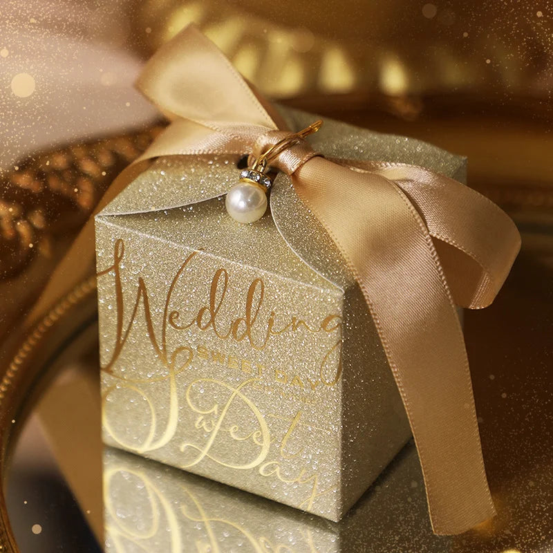 Luxury Glitter Favor Boxes | Wedding Favors | MOQ 50