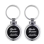 Custom Zinc Alloy Photo Keychain 100pcs MOQ | Silk Screen 7 Colors | Interchangeable Picture Frame