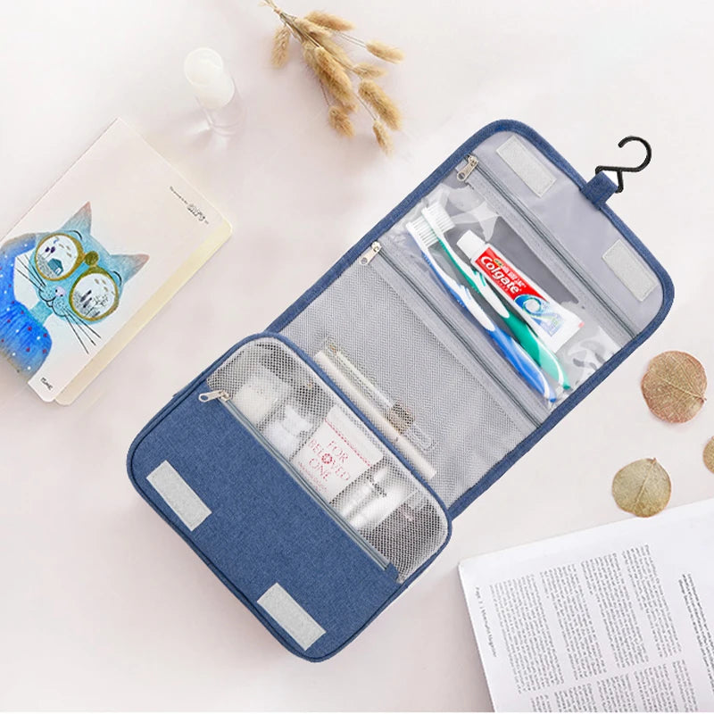 Custom Hanging Toiletry Bag — 500 MOQ, 35-Day Lead Time