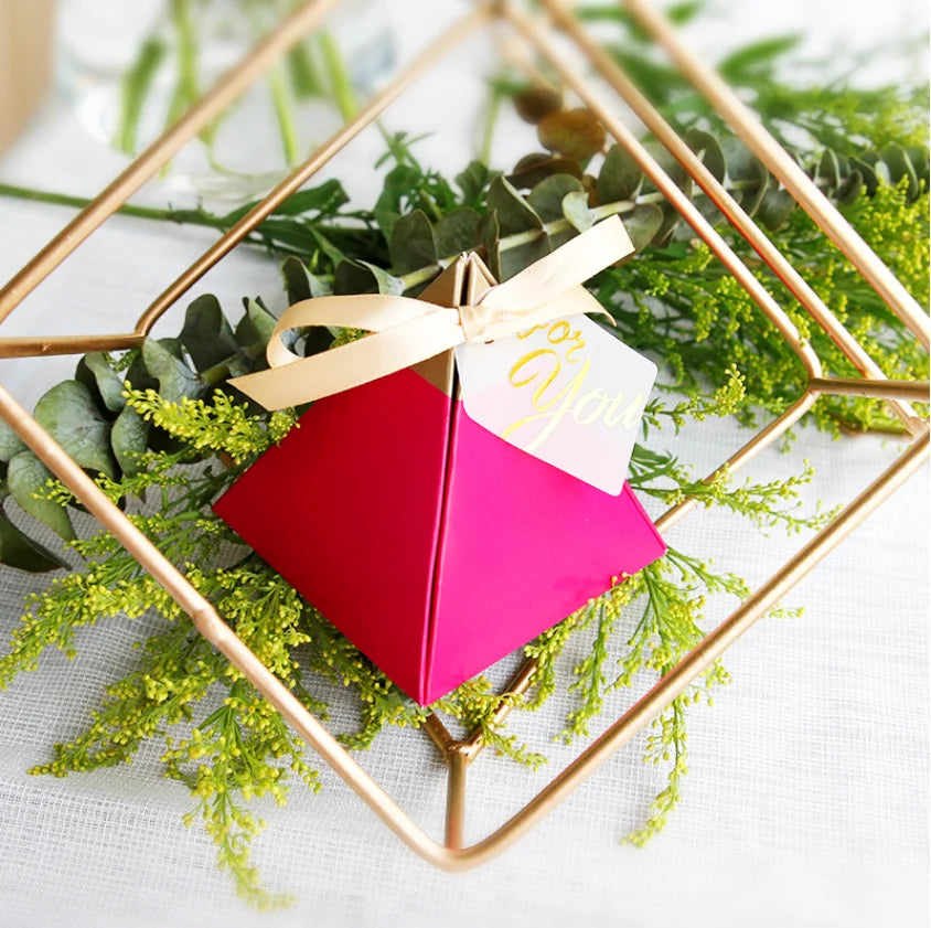 Triangle Favor Boxes | Wedding Favors | MOQ 50